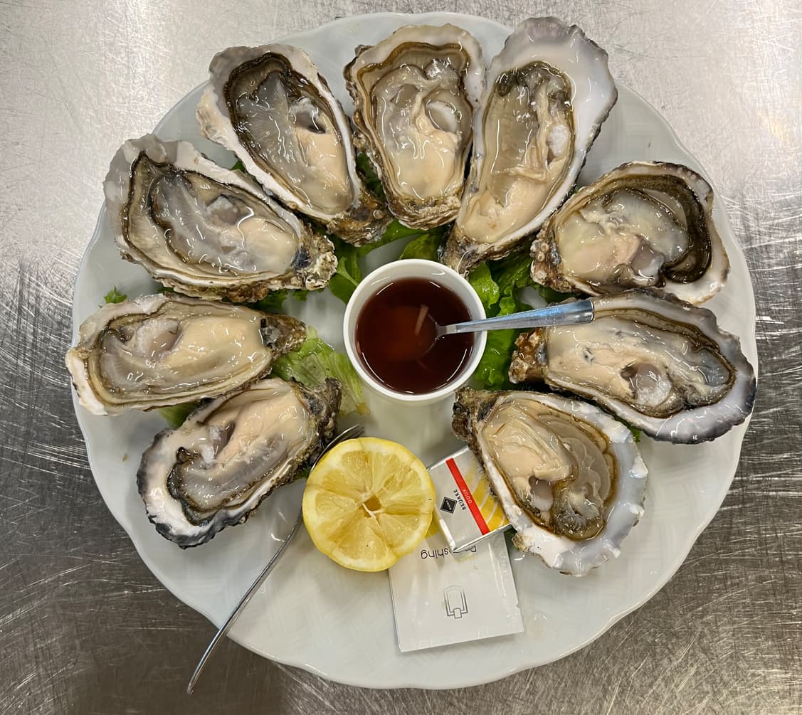 Assiette d'huîtres