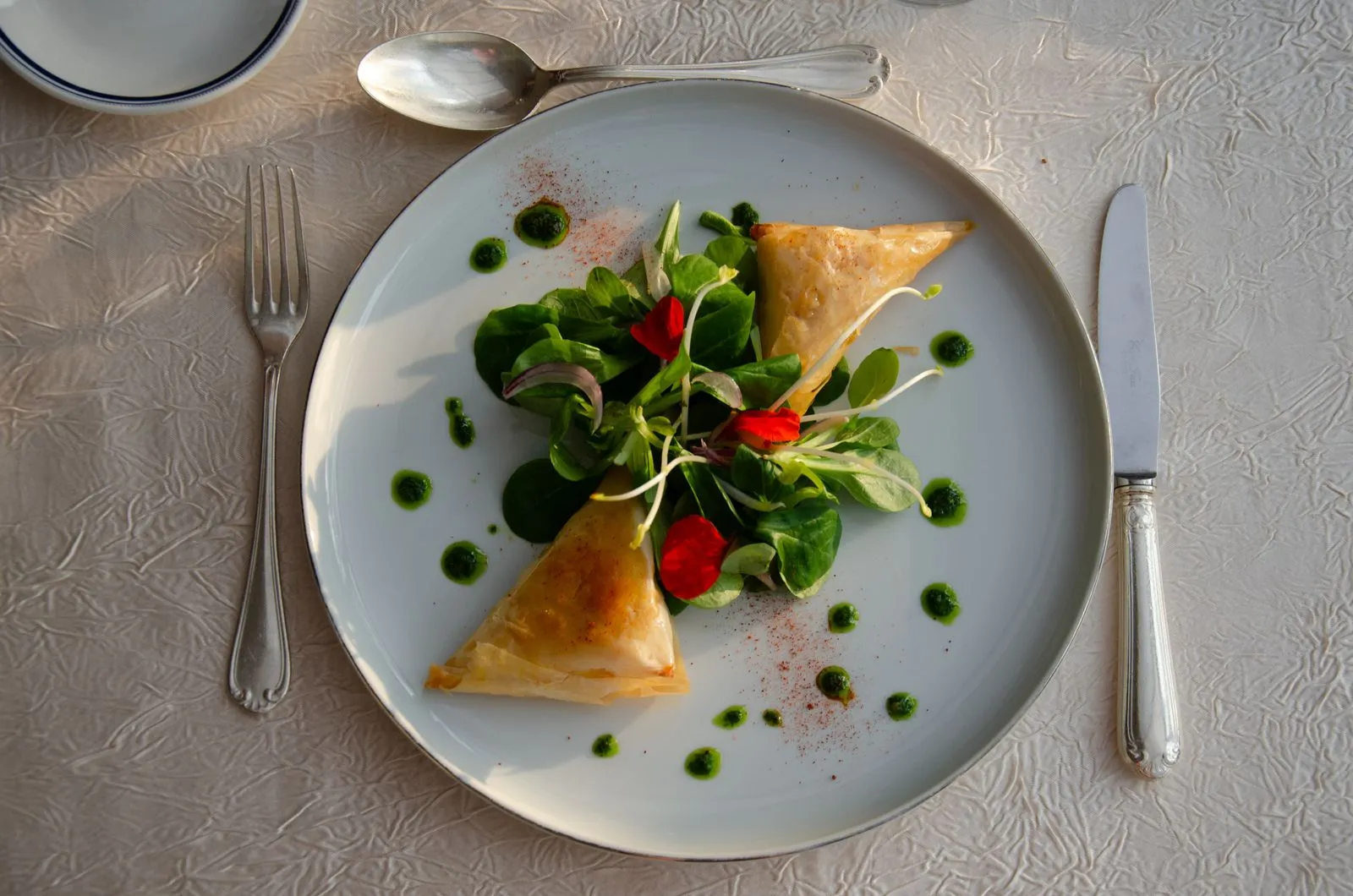 Plat gastronomique du Chai de Fages