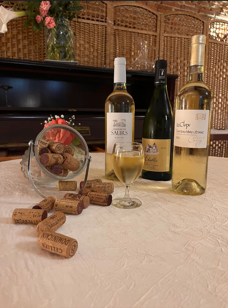 Eventail de vins blanc de qualié